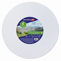 Холсты на подрамнике круглые в коробе, 4шт (20, 30, 40, 50см) 380г/м2, хлопок, BRAUBE, 192331