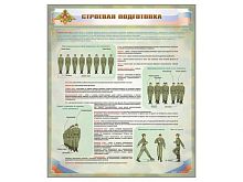 Стенд "Строевая подготовка", 1200х1400 мм