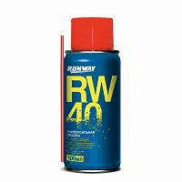 Смазка универсальная RW-40 (аналог WD-40) 100 мл, аэрозоль с трубочкой, RUNWAY, RW6094