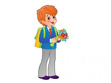 Уличная фигура Мальчик-школьник