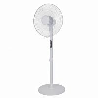 Вентилятор напольный SONNEN FS40-A999, 50Вт, LED дисплей, 3 скоростных режима, белый, 455735