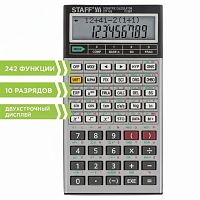 Калькулятор инженерный двухстрочный STAFF STF-169 (143х78 мм), 242 функции, 10+2 разрядов, 250138