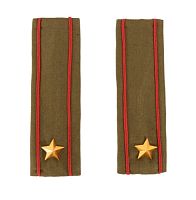 Погоны со звездой из желтого металла, (2 шт.)