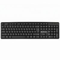 Клавиатура проводная DEFENDER Element HB-520, USB, 104 клавиши + 3 дополнительные клавиши, черная, 45522
