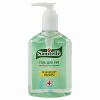 Антисептик-гель для рук (спирт 66,2%) 250 мл SANITELLE (Санитель), Алоэ, дозатор